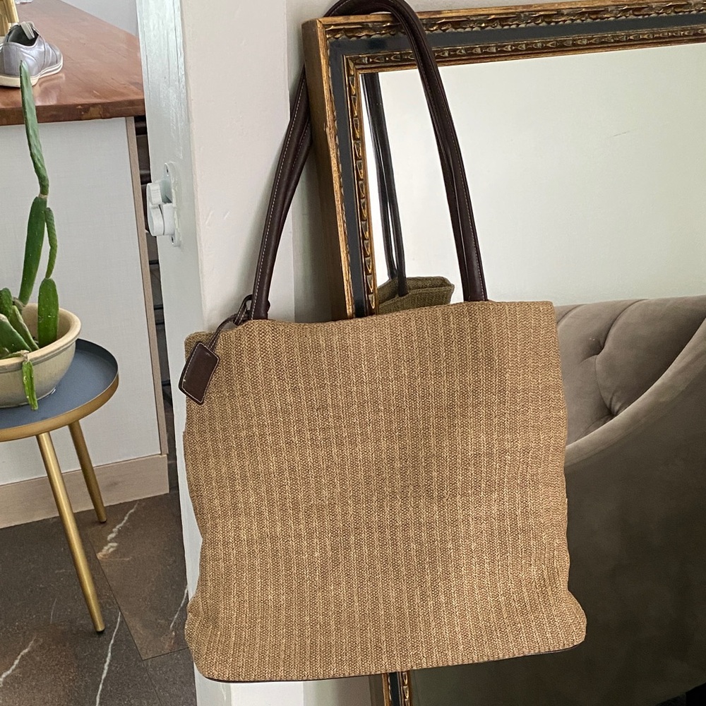 Nine West Tan and Brown Tote Bag
